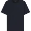 T-Shirt mit Monogramm-Innenprint aus Baumwollmischung