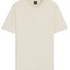 T-Shirt mit Monogramm-Innenprint aus Baumwollmischung