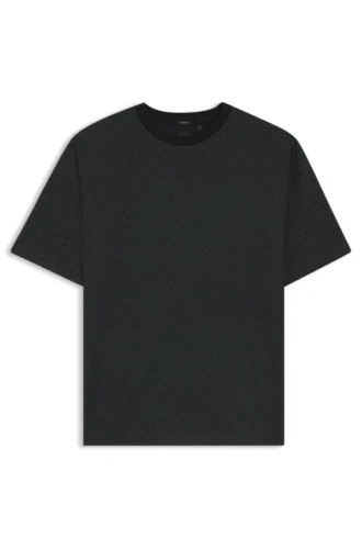 T-Shirt mit Monogramm-Print aus merzerisierter Baumwolle