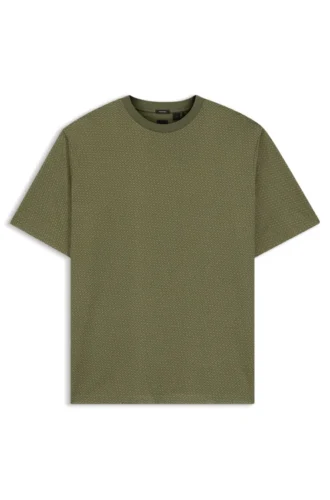 T-Shirt mit Monogramm-Print aus merzerisierter Baumwolle