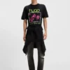 T-Shirt mit Musik-Motiv aus Baumwolljersey