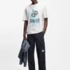 T-Shirt mit Musik-Motiv aus Baumwolljersey