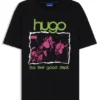T-Shirt mit Musik-Motiv aus Baumwolljersey