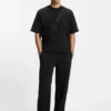 T-Shirt mit Overlock-Naht in lockerer Passform