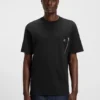 T-Shirt mit Reißverschlusstasche aus Interlock-Baumwolle T-Shirt mit Reißverschlusstasche aus Interlock-Baumwolle