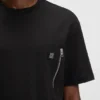 T-Shirt mit Reißverschlusstasche aus Interlock-Baumwolle T-Shirt mit Reißverschlusstasche aus Interlock-Baumwolle
