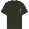 T-Shirt mit Reißverschlusstasche aus Interlock-Baumwolle T-Shirt mit Reißverschlusstasche aus Interlock-Baumwolle