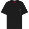 T-Shirt mit Reißverschlusstasche aus Interlock-Baumwolle T-Shirt mit Reißverschlusstasche aus Interlock-Baumwolle
