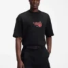 T-Shirt mit Rosenmotiv aus Baumwolljersey T-Shirt mit Rosenmotiv aus Baumwolljersey