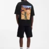T-Shirt mit Rosenmotiv aus Baumwolljersey T-Shirt mit Rosenmotiv aus Baumwolljersey