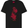 T-Shirt mit Rosenmotiv aus Baumwolljersey T-Shirt mit Rosenmotiv aus Baumwolljersey