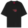 T-Shirt mit Rosenmotiv aus Baumwolljersey T-Shirt mit Rosenmotiv aus Baumwolljersey