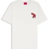 T-Shirt mit Rosenmotiv aus Baumwolljersey T-Shirt mit Rosenmotiv aus Baumwolljersey