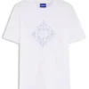 T-Shirt mit Rundhalsausschnitt aus atmungsaktiver Baumwolle