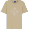 T-Shirt mit Rundhalsausschnitt aus atmungsaktiver Baumwolle