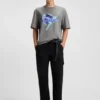 T-Shirt mit Snowboard-Motiv aus Baumwolljersey T-Shirt mit Snowboard-Motiv aus Baumwolljersey