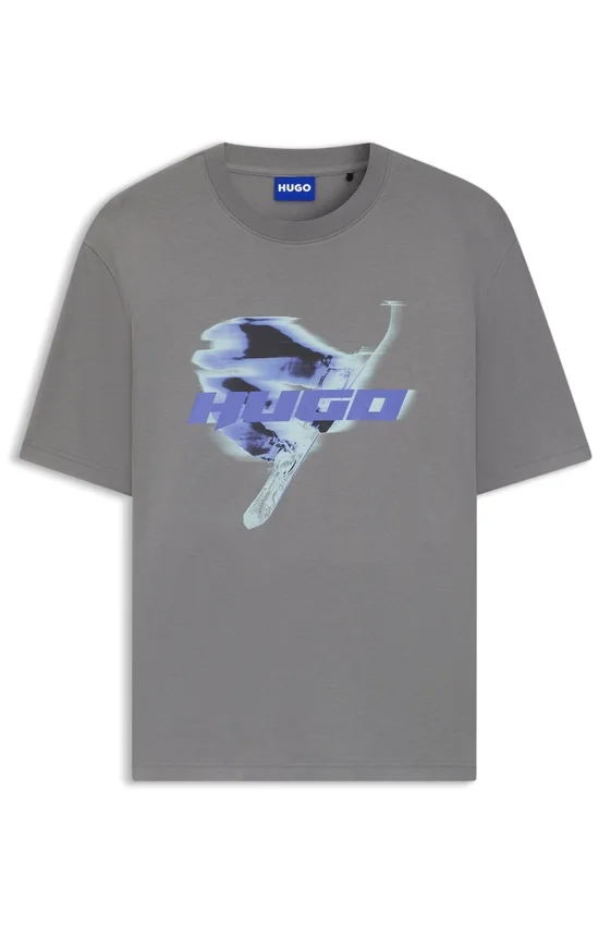T-Shirt mit Snowboard-Motiv aus Baumwolljersey T-Shirt mit Snowboard-Motiv aus Baumwolljersey