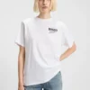 T-Shirt mit Strassverzierung aus Baumwolljersey
