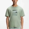 T-Shirt mit Tennis-Motiv aus Pima-Baumwolle T-Shirt mit Tennis-Motiv aus Pima-Baumwolle