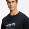 T-Shirt mit Tennis-Motiv aus Pima-Baumwolle T-Shirt mit Tennis-Motiv aus Pima-Baumwolle