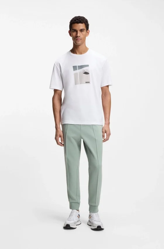 T-Shirt mit Tennis-Motiv aus Pima-Baumwolle T-Shirt mit Tennis-Motiv aus Pima-Baumwolle