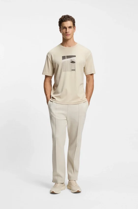 T-Shirt mit Tennis-Motiv aus Pima-Baumwolle T-Shirt mit Tennis-Motiv aus Pima-Baumwolle