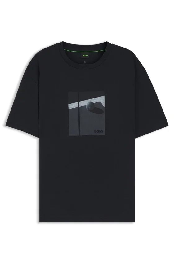 T-Shirt mit Tennis-Motiv aus Pima-Baumwolle T-Shirt mit Tennis-Motiv aus Pima-Baumwolle