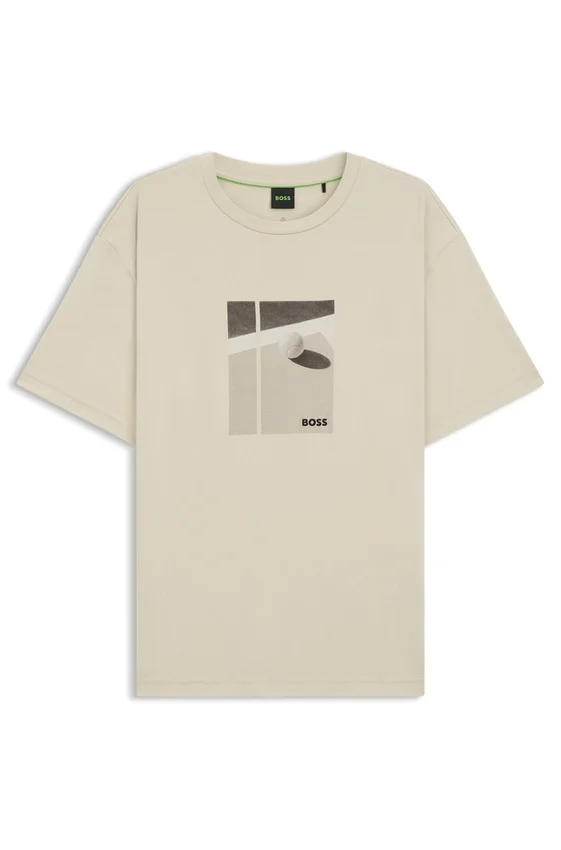 T-Shirt mit Tennis-Motiv aus Pima-Baumwolle T-Shirt mit Tennis-Motiv aus Pima-Baumwolle