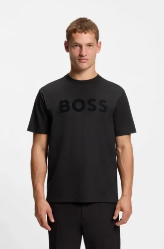 T-Shirt mit tonigem Logo aus Stretch-Baumwolle