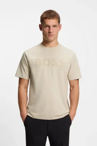 T-Shirt mit tonigem Logo aus Stretch-Baumwolle