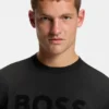 T-Shirt mit tonigem Logo aus Stretch-Baumwolle T-Shirt mit tonigem Logo aus Stretch-Baumwolle