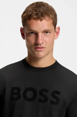 T-Shirt mit tonigem Logo aus Stretch-Baumwolle