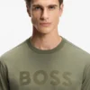 T-Shirt mit tonigem Logo aus Stretch-Baumwolle T-Shirt mit tonigem Logo aus Stretch-Baumwolle