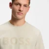 T-Shirt mit tonigem Logo aus Stretch-Baumwolle T-Shirt mit tonigem Logo aus Stretch-Baumwolle