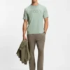 T-Shirt mit tonigem Logo aus Stretch-Baumwolle T-Shirt mit tonigem Logo aus Stretch-Baumwolle
