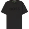 T-Shirt mit tonigem Logo aus Stretch-Baumwolle T-Shirt mit tonigem Logo aus Stretch-Baumwolle