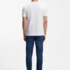 T-Shirt mit vertikalen Streifen aus merzerisierter Baumwolle T-Shirt mit vertikalen Streifen aus merzerisierter Baumwolle