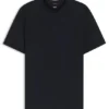 T-Shirt mit vertikalen Streifen aus merzerisierter Baumwolle T-Shirt mit vertikalen Streifen aus merzerisierter Baumwolle