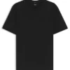 T-Shirt mit vertikalen Streifen aus merzerisierter Baumwolle T-Shirt mit vertikalen Streifen aus merzerisierter Baumwolle