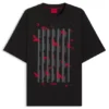 T-Shirt mit Vogelmotiv aus Baumwolljersey