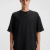 T-Shirt mit Waffelstruktur aus einer Baumwollmischung