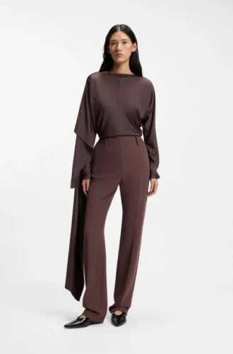 Taillierte Hose aus einer Virgin-Wollmischung