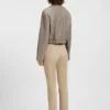 Taillierter Blazer aus Stretch-Woll-Sharkskin
