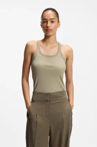 Tanktop mit Racerback aus Stretch-Baumwolle