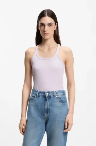 Tanktop mit Racerback aus Stretch-Baumwolle