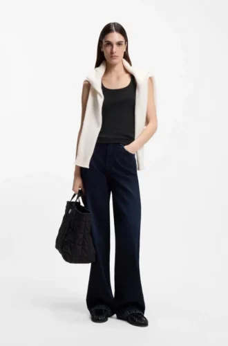Tanktop mit Racerback aus Stretch-Baumwolle