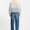 Teddyjacke mit gesticktem Logo und Colour-Blocking