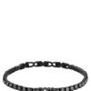 Tennisarmband mit schwarzer Kette und schwarzen Kristallen Tennisarmband mit schwarzer Kette und schwarzen Kristallen