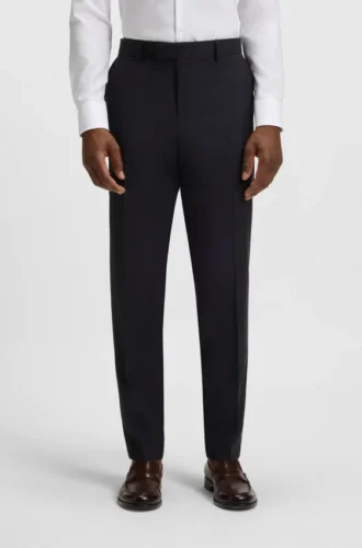 Thermoregulierende Slim-Fit-Hose aus Schurwolle