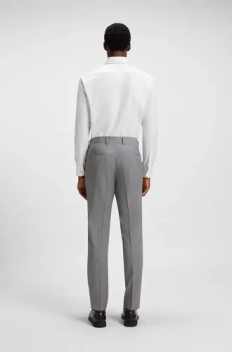 Thermoregulierende Slim-Fit-Hose aus Schurwolle